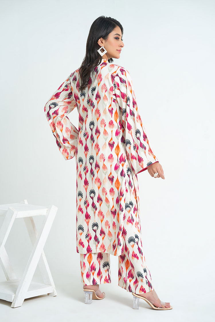 Ellena - 2-PC Stitched Printed Marina Suit