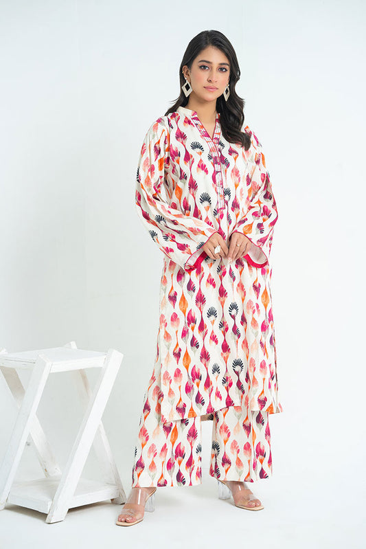 Ellena - 2-PC Stitched Printed Marina Suit
