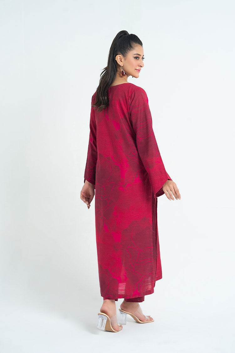 Ellena - 2-PC Stitched Printed Khaddar Suit