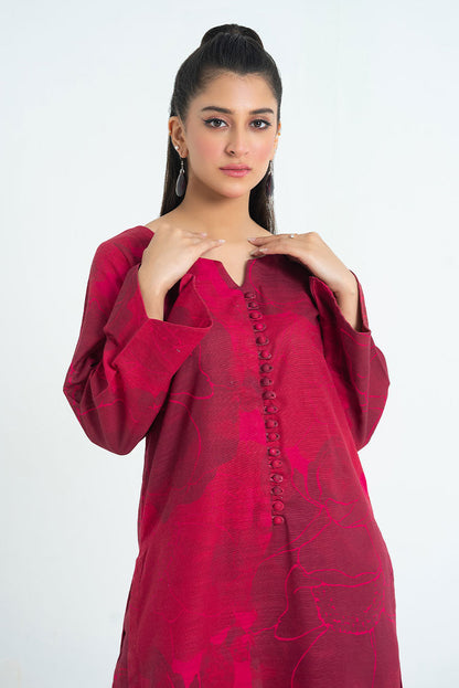 Ellena - 2-PC Stitched Printed Khaddar Suit