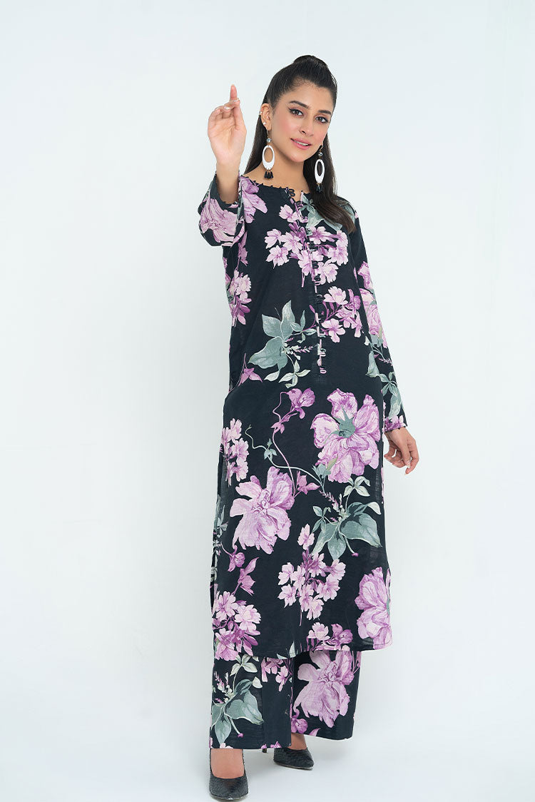 Ellena - 2-PC Stitched Printed Khaddar Suit