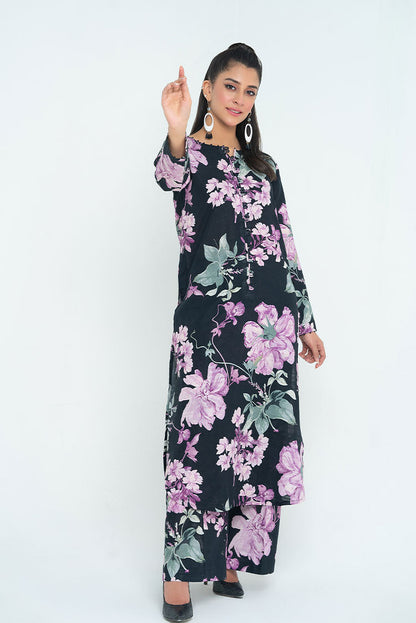 Ellena - 2-PC Stitched Printed Khaddar Suit
