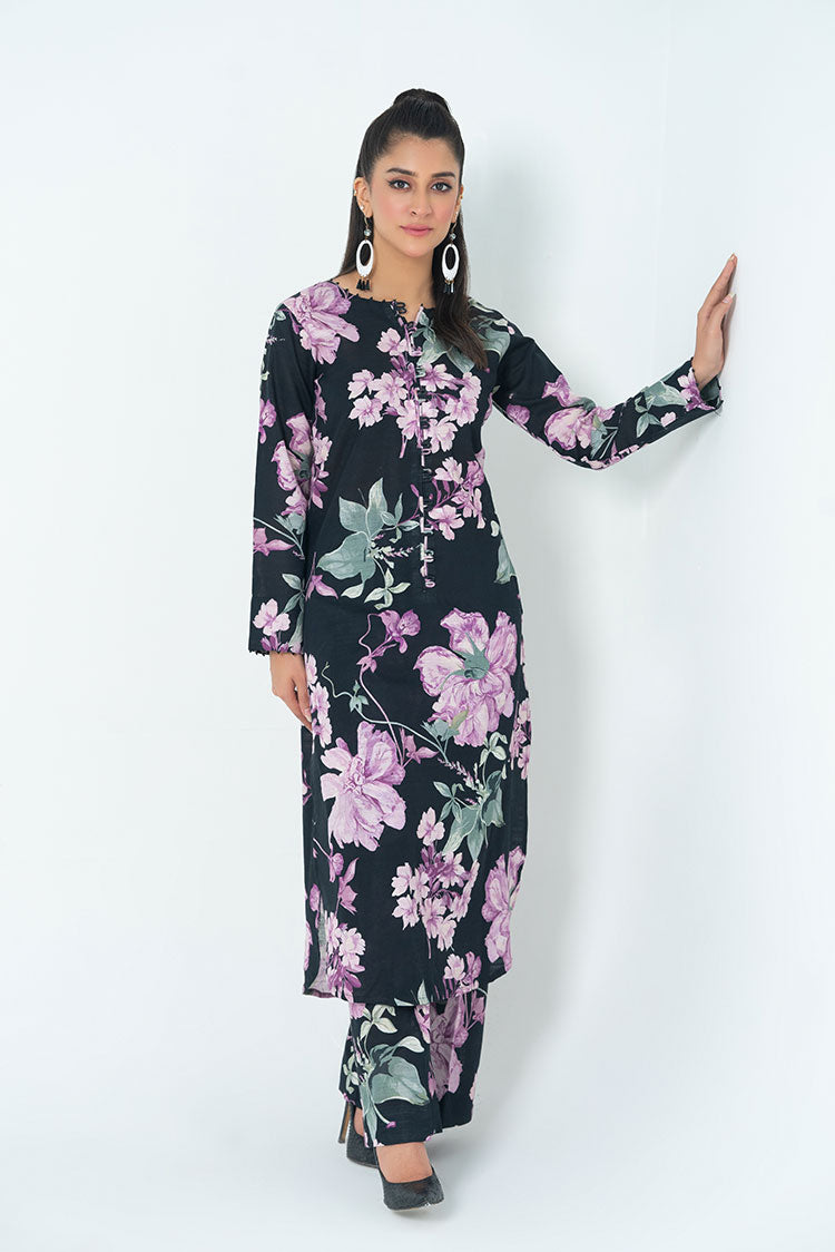 Ellena - 2-PC Stitched Printed Khaddar Suit
