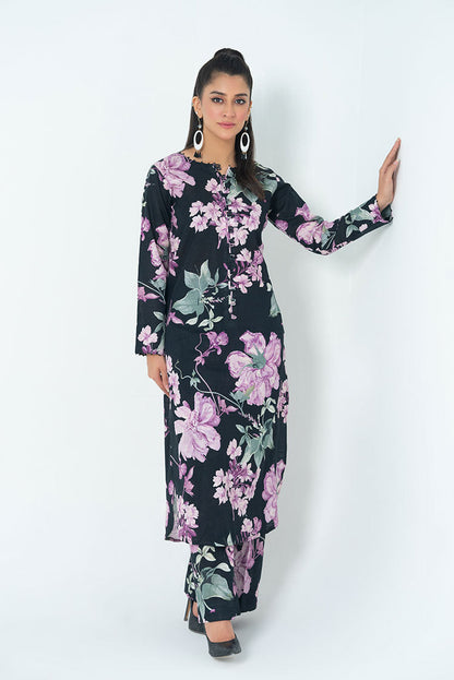 Ellena - 2-PC Stitched Printed Khaddar Suit