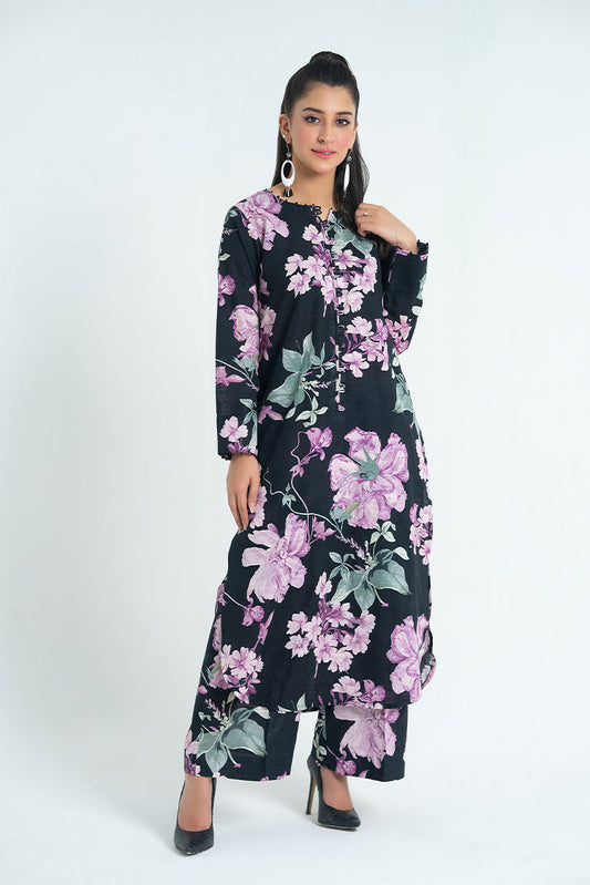 Ellena - 2-PC Stitched Printed Khaddar Suit