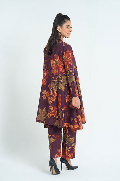 Ellena - 2-PC Stitched Printed Khaddar Suit