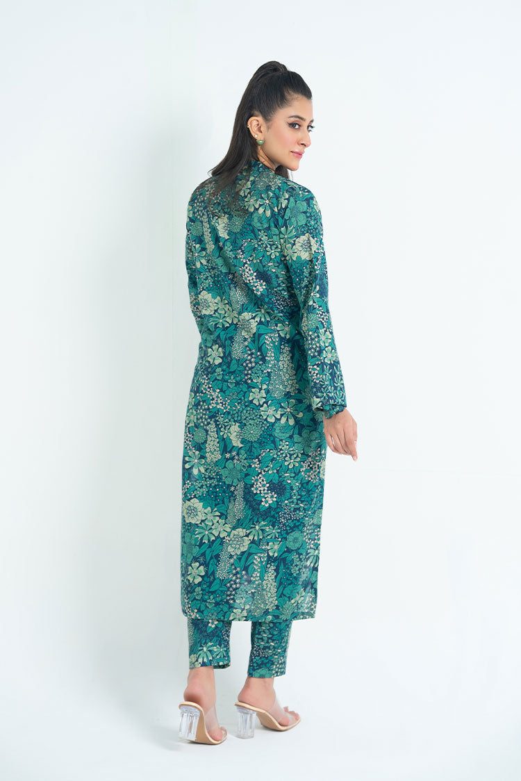 Ellena - 2-PC Stitched Printed Khaddar Suit
