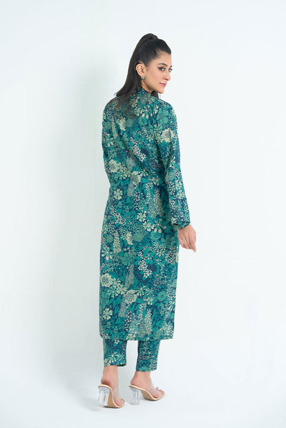Ellena - 2-PC Stitched Printed Khaddar Suit
