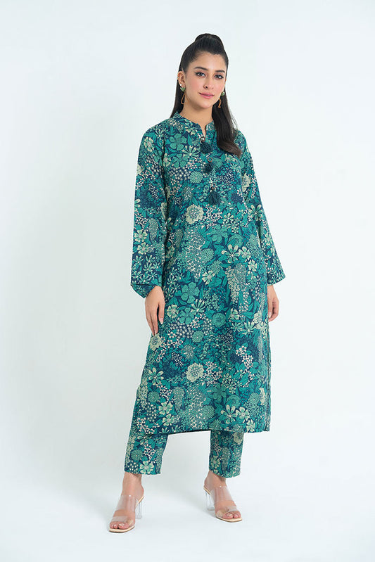 Ellena - 2-PC Stitched Printed Khaddar Suit