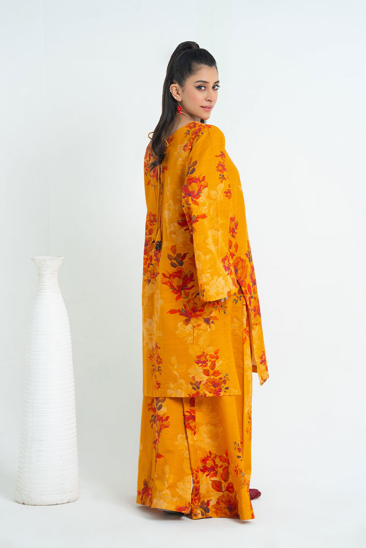 Ellena - 2-PC Stitched Printed Khaddar Suit
