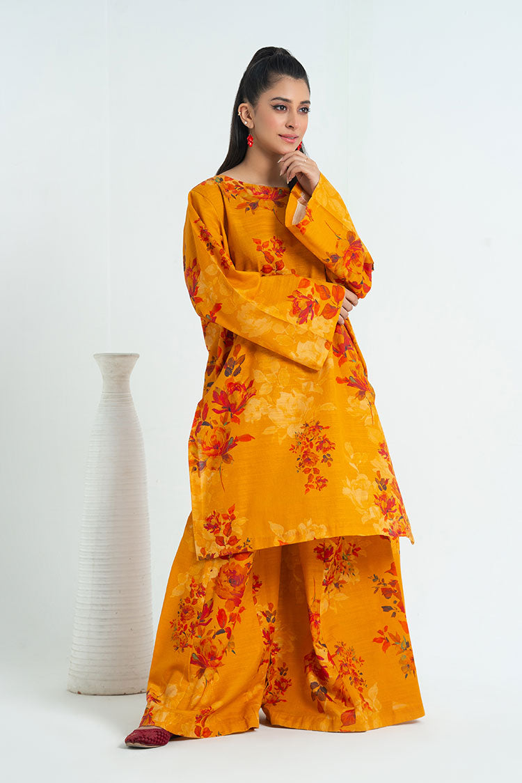 Ellena - 2-PC Stitched Printed Khaddar Suit