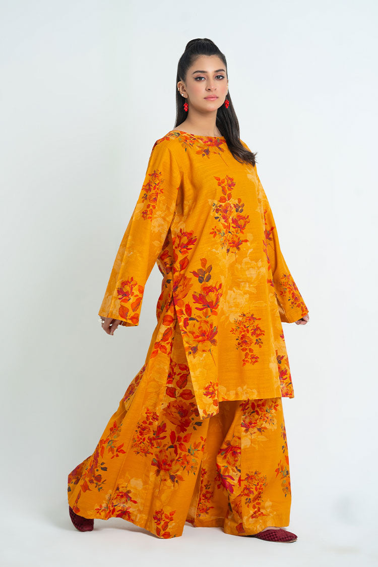 Ellena - 2-PC Stitched Printed Khaddar Suit