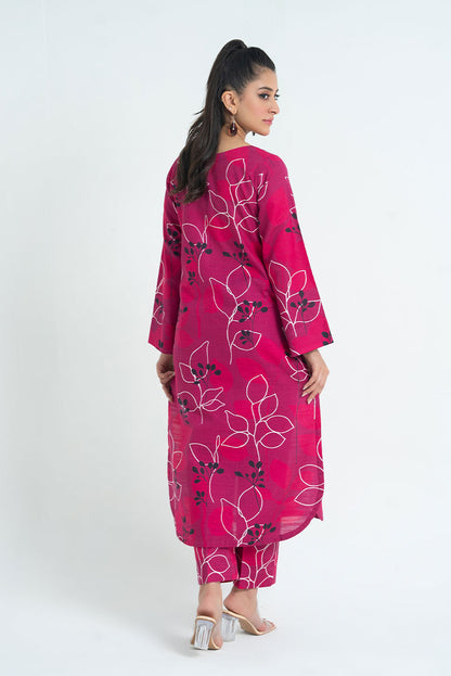 Ellena - 2-PC Stitched Printed Khaddar Suit