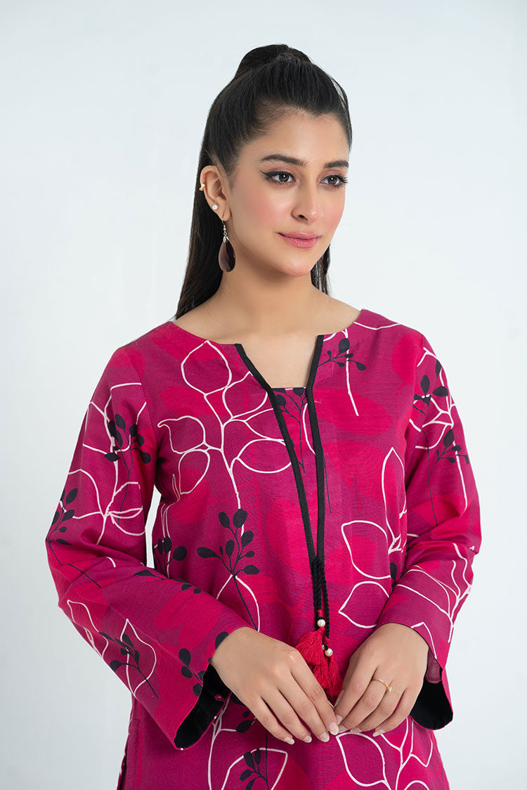 Ellena - 2-PC Stitched Printed Khaddar Suit