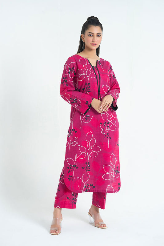 Ellena - 2-PC Stitched Printed Khaddar Suit