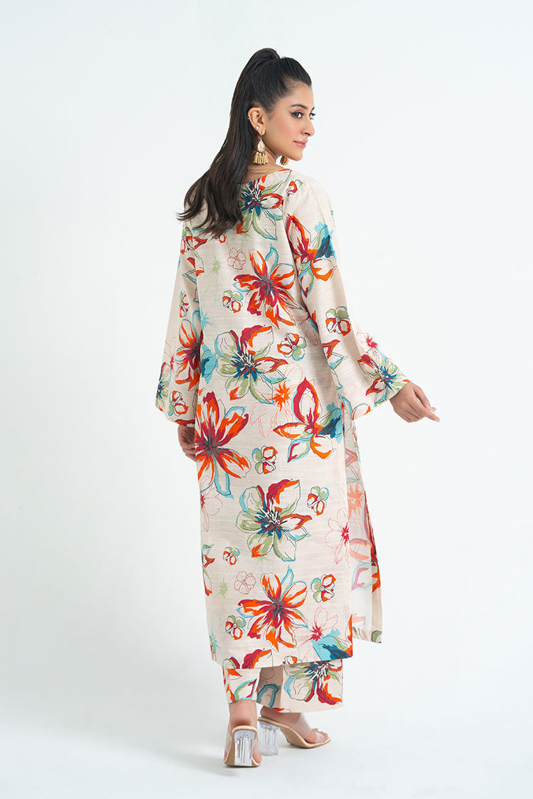 Ellena - 2-PC Stitched Printed Khaddar Suit