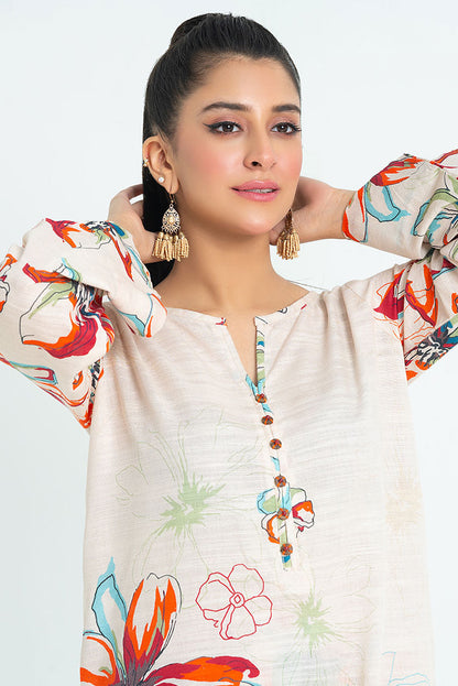 Ellena - 2-PC Stitched Printed Khaddar Suit