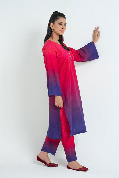 Ellena - 2-PC Stitched Printed Khaddar Suit