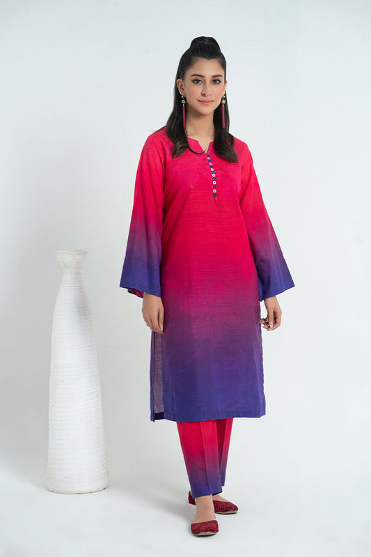 Ellena - 2-PC Stitched Printed Khaddar Suit