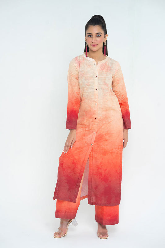 Ellena - 2-PC Stitched Printed Khaddar Suit