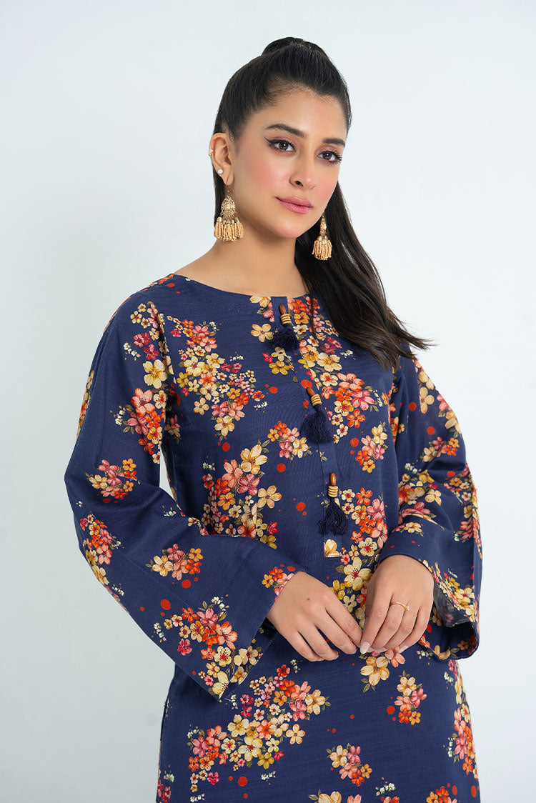 Ellena - 2-PC Stitched Printed Khaddar Suit
