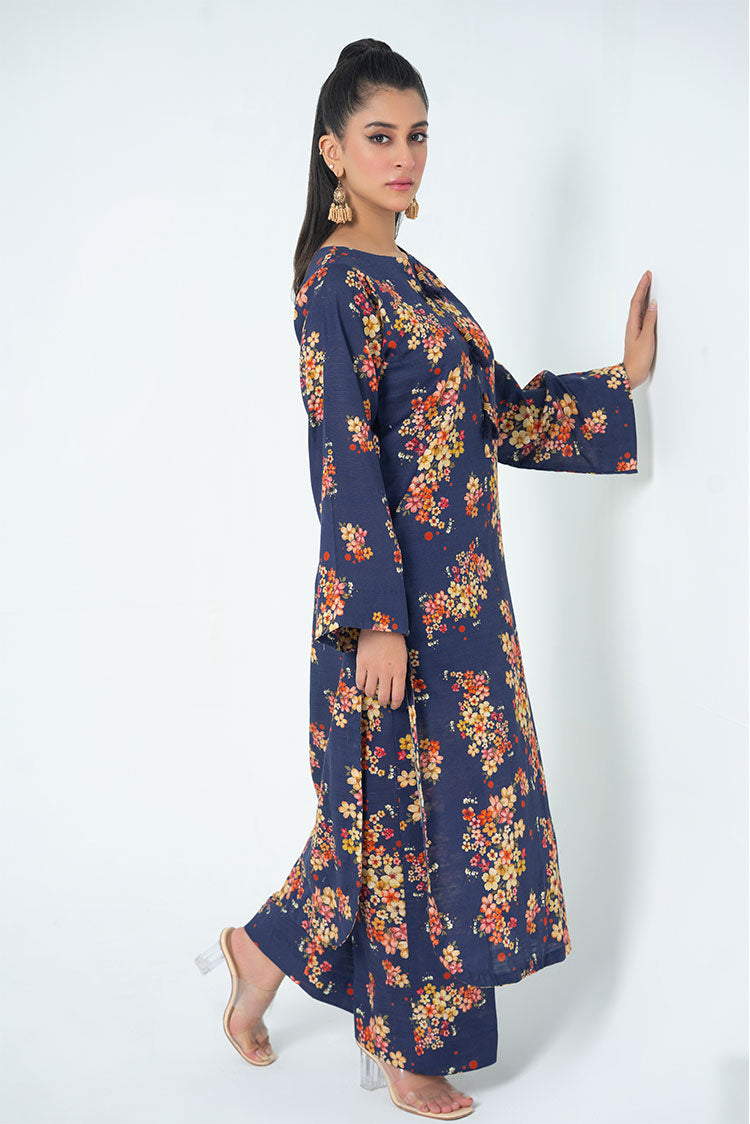 Ellena - 2-PC Stitched Printed Khaddar Suit