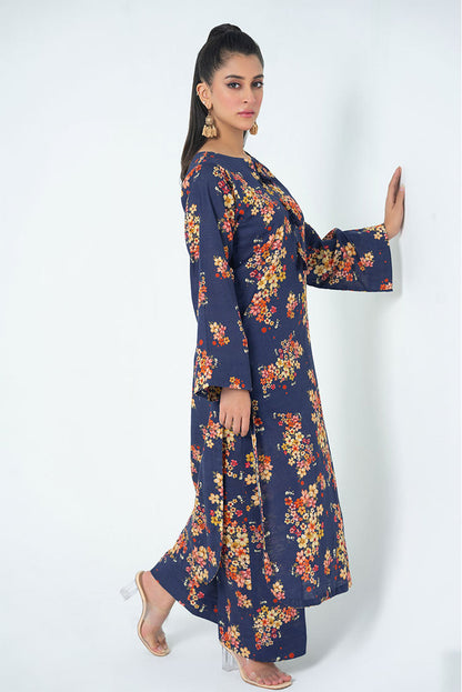 Ellena - 2-PC Stitched Printed Khaddar Suit