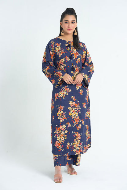 Ellena - 2-PC Stitched Printed Khaddar Suit