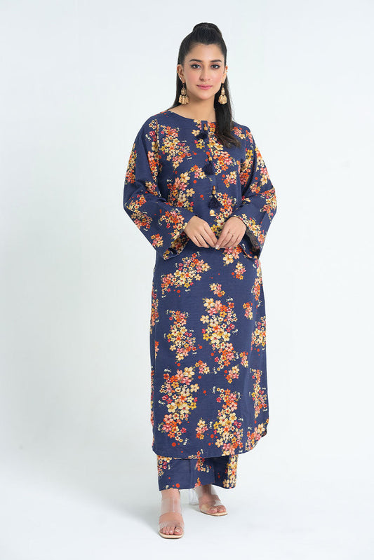 Ellena - 2-PC Stitched Printed Khaddar Suit