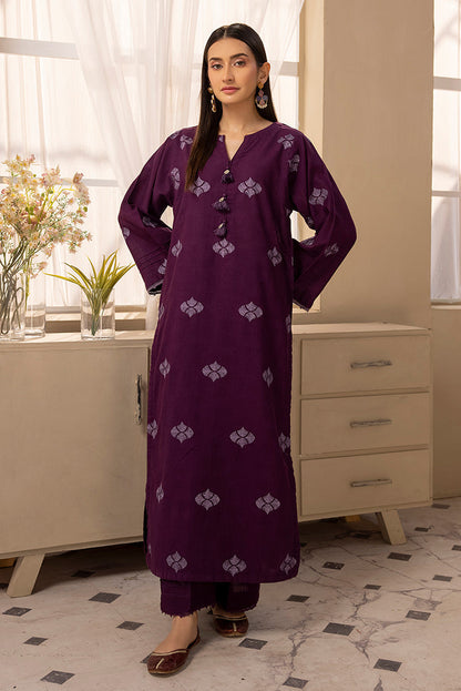 Ellena - 3-PC Stitched Embroidered Khaddar Suit