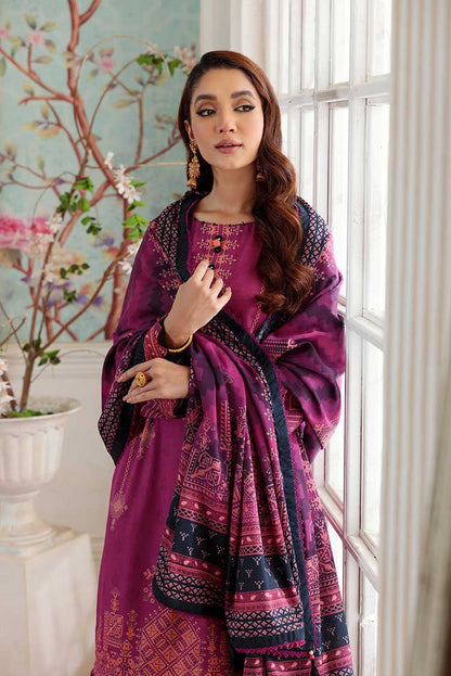 Ellena - 3-PC Wool Shawl Khaddar Suit