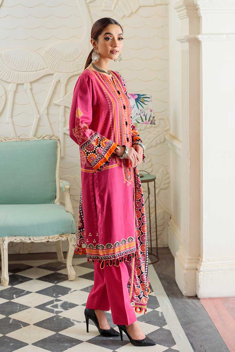 Ellena - 3-PC Wool Shawl Khaddar Suit