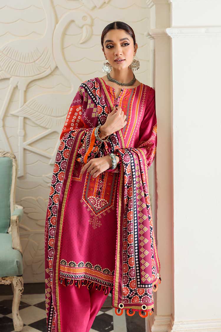 Ellena - 3-PC Wool Shawl Khaddar Suit