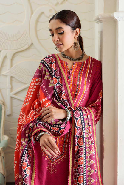 Ellena - 3-PC Wool Shawl Khaddar Suit