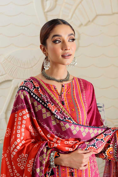 Ellena - 3-PC Wool Shawl Khaddar Suit