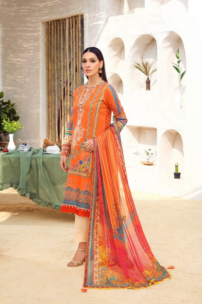 Ellena - 3-PC Unstitched Printed Lawn