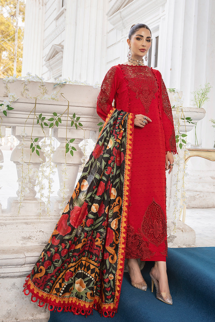 Ellena - 3-PC Unstitched Embroidered Lawn Suit