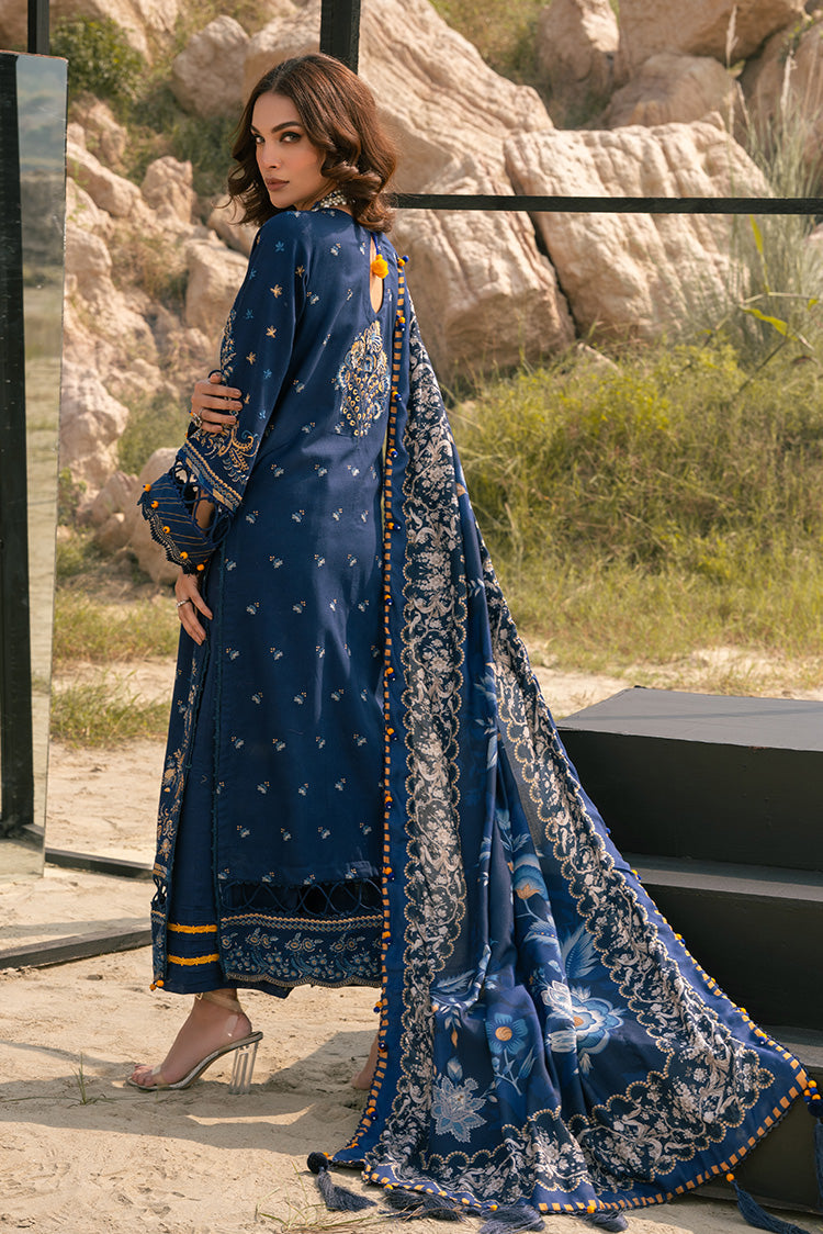 Ellena - 3-PC Unstitched Embroidered Self Jacquard Khaddar Suit