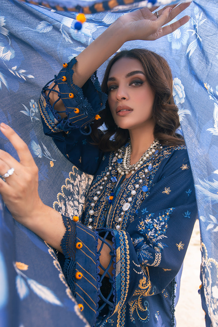 Ellena - 3-PC Unstitched Embroidered Self Jacquard Khaddar Suit