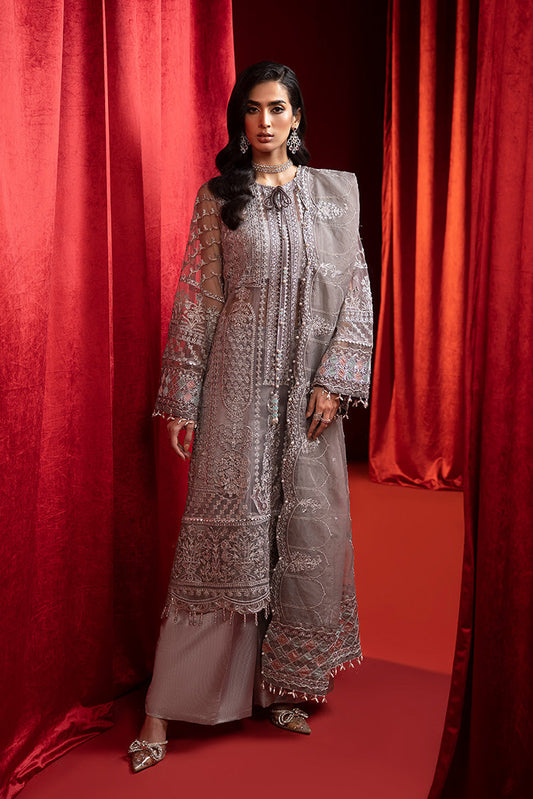 Ellena - 3-PC Unstitched Fancy Embroidered Organza Suit