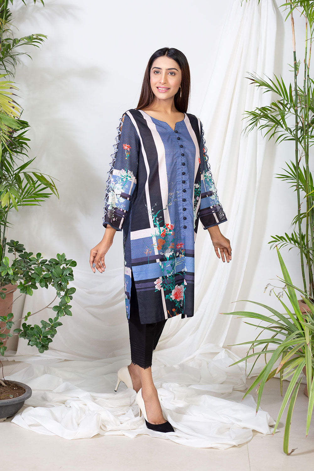 Lyla - Printed Lawn Kurta (LP21011B)