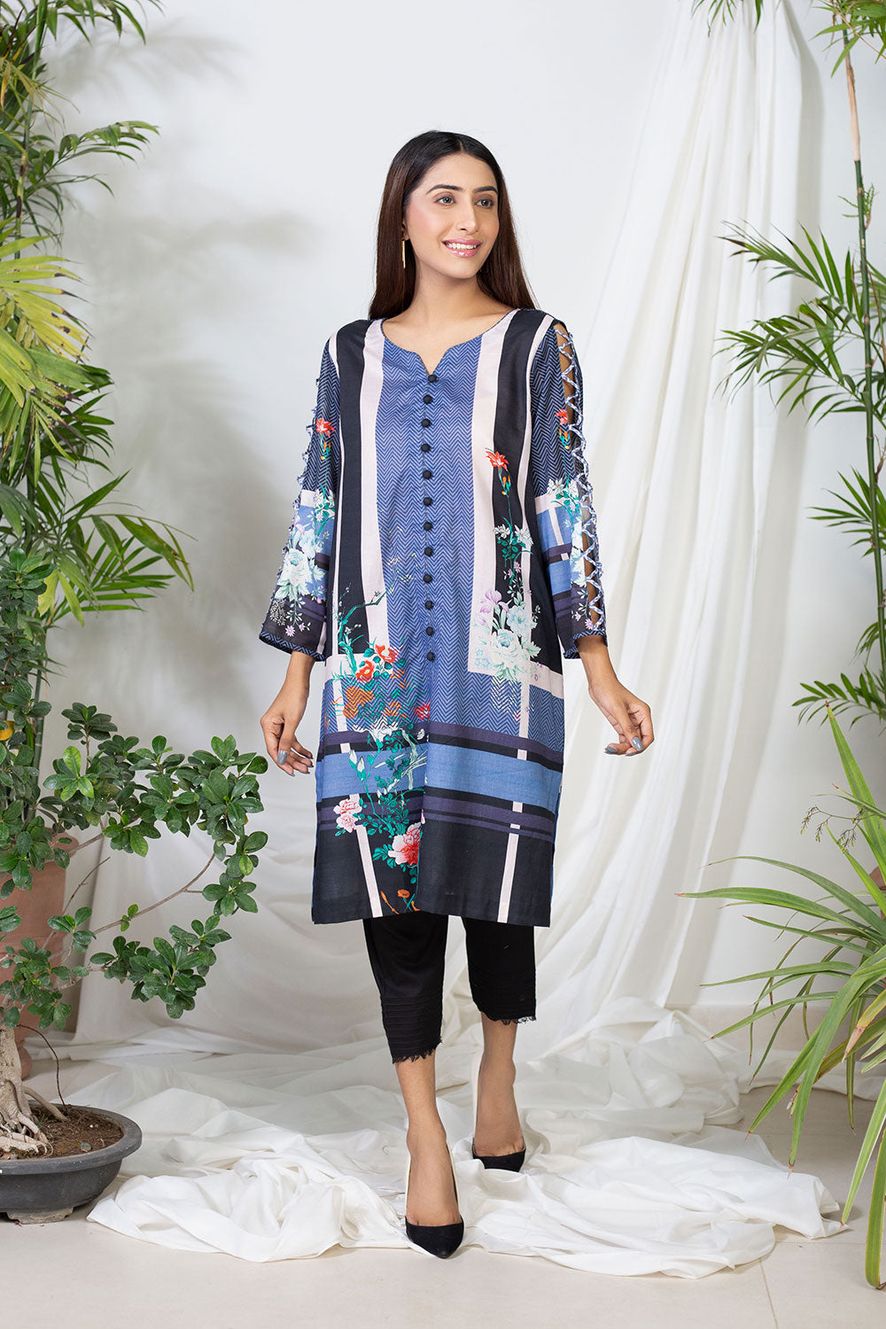 Lyla - Printed Lawn Kurta (LP21011B)