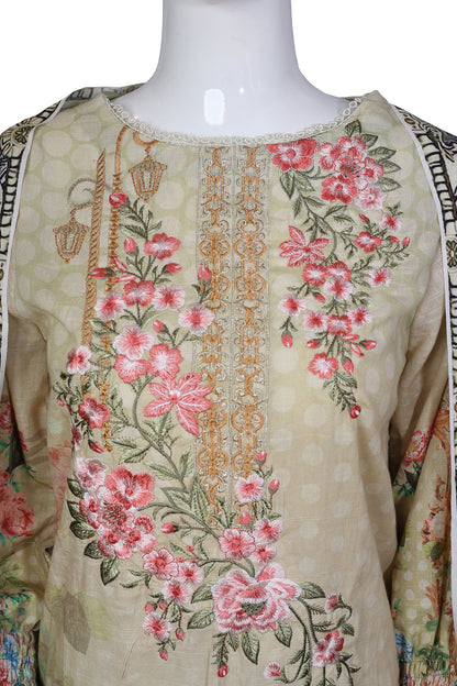 Adan's Libas - Bush Lily - Stitch 2PC Embroidered Khaddar