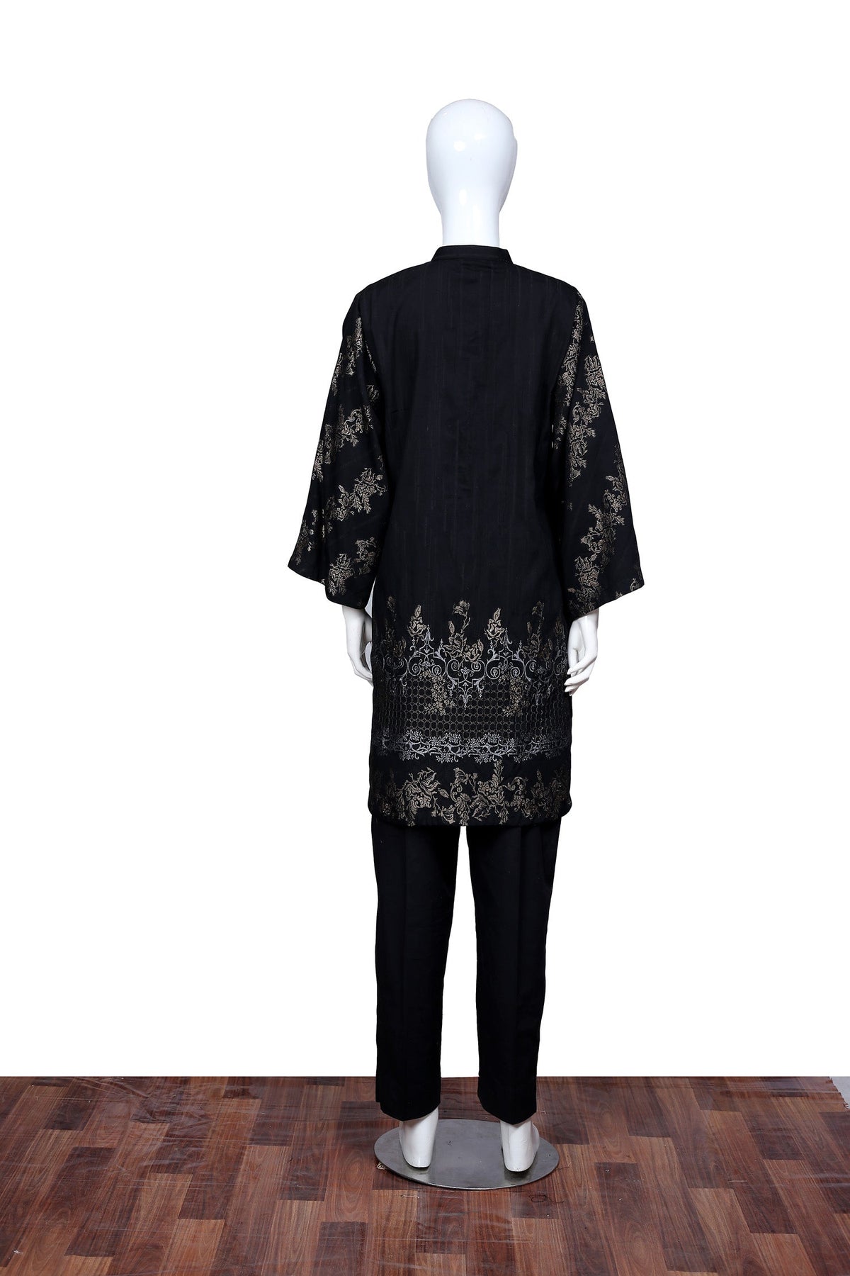 Adan's Libas - Black 34 - Ready To Wear Jacquard Shirt