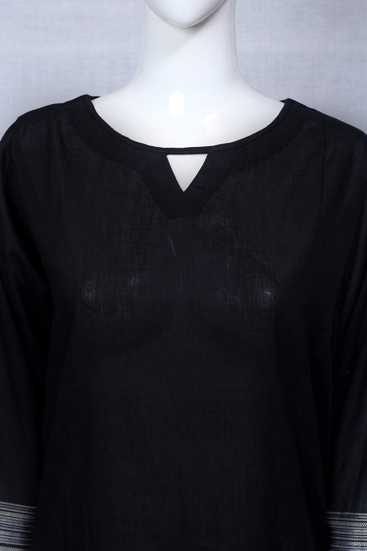 Adan's Libas - Black 40 - Ready To Wear Jacquard Shirt