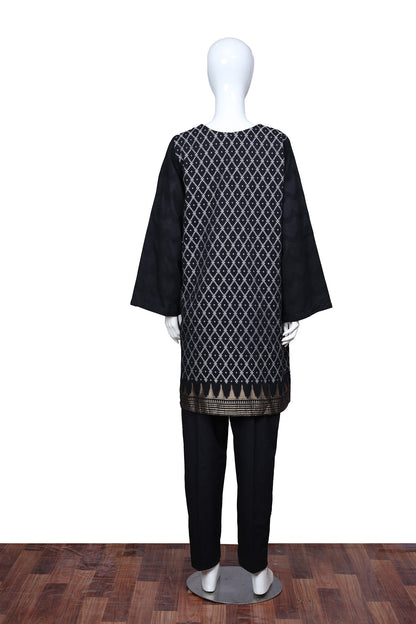 Adan's Libas - Black 41 - Ready To Wear Jacquard Shirt