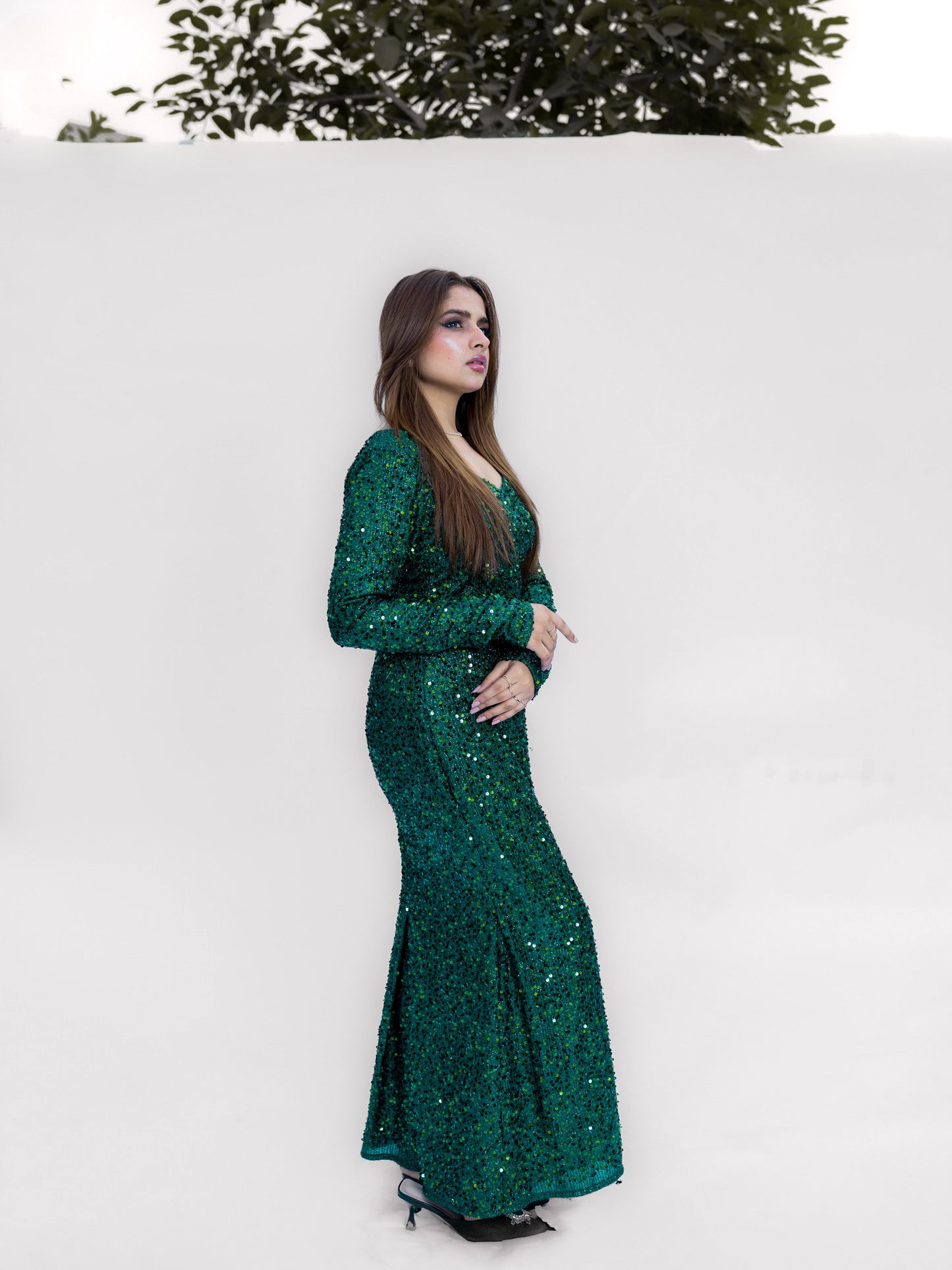 Candy Closet - Emerald Sequin Dress