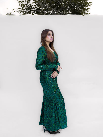 Candy Closet - Emerald Sequin Dress