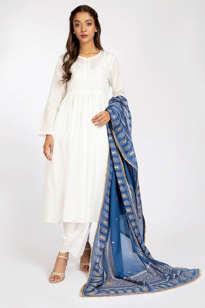 Kayseria - 1 Piece Malmal Dupatta