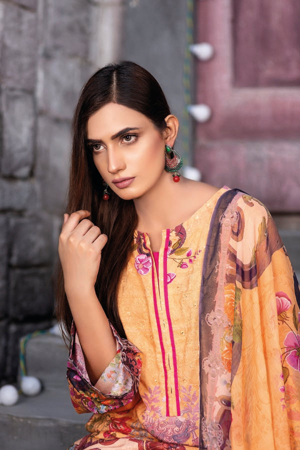 Adan's Libas - Blossom- Digital Sequin Chickenkari Viscose